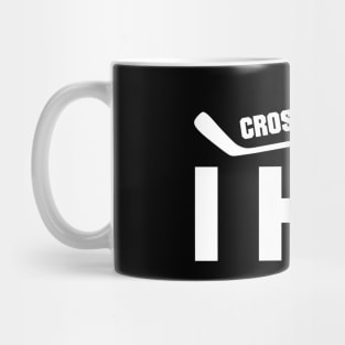 Cross-checking it's how I hug Mug